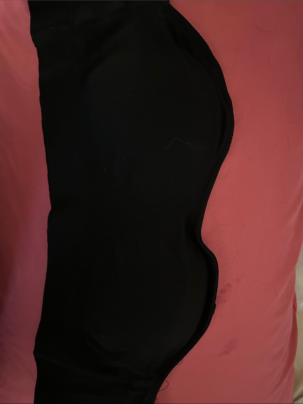 Black Seamless Strapless Bandeau Top